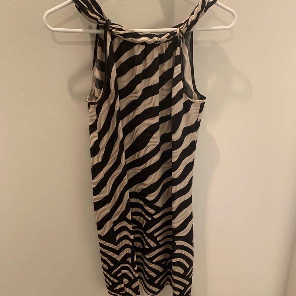 Gold and black tunic dress